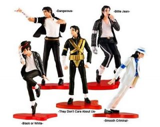of 5 pcs Figure Box Set Michael Jackson Dolls Billie Jean New In Box