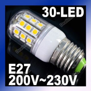 E27 SMD5050 30 LEDs Spot Light Bulb Lamp Warm White AC200 240V Circle