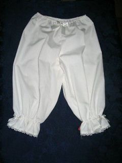 NWT White BLOOMERS 12M Lace Pantaloons Costume Alice Wonderland Minnie
