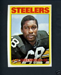 1972 Topps # 101 Rookie L.C. Greenwood NR/MT cond Steelers