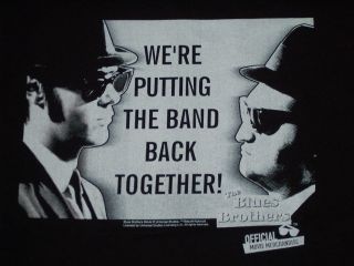 Blues Brothers (Movie) T Shirt (Size Medium, Color Black) New
