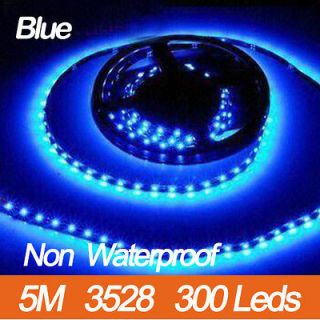 Smart Blue 3528 5M 300 Leds SMD Flexible Strip Strings Lights 60Leds/M