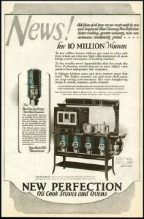 SUPER FULL COLOR 1924 AD FOR PERFECTION OIL COOK STOVES