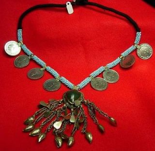 OLD Beautiful Coin Necklace silver metal from Afghanistan or Pakistan