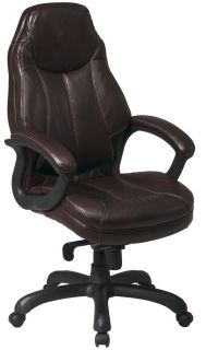 DELUXE HIGH BACK LEATHER EXECUTIVE MANAGER OFFICE CHAIR