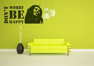 Bob Marley Signer Musician Be Happy One Love Premium Wall Decor Decal