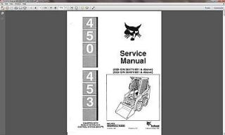 Bobcat 450   453 Skid Steer Loader Service Repair Manual CD