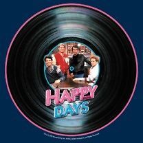 Happy Days TV Show Cast Picture on the Record Richie Ralph T Shirt