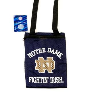 NCAA UNIVERSITY OF NOTRE DAME Game Day Pouch / Mini Purse NWT