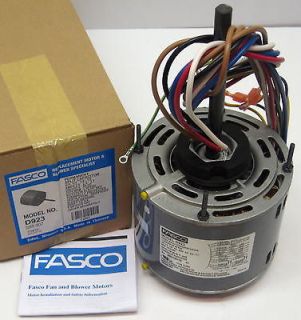 D923 5 Fasco 1/3 hp 1075 rpm 208 230 v 3 Speed Furnace Blower Fan