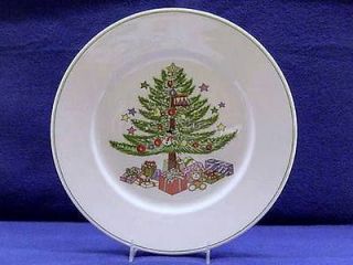 15 Pcs. Gibson Designs China Set CHRISTMAS TREE Dinner Plates, Cups