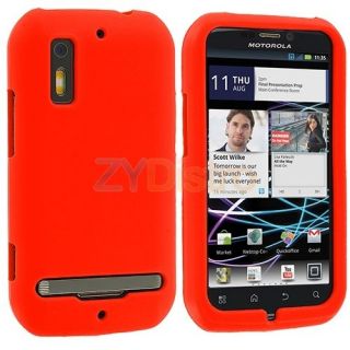 Orange Silicone Skin Case Cover for Motorola Photon 4G Electrify