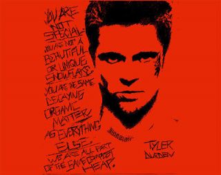Fight Club Custom T shirt Tyler Durden Brad Pitt