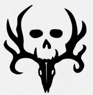 Bone Collector Logo Deer Hunting Skull Firearms Gun Decal Custom