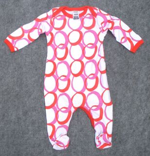 NEW Bonds Girls White with Orange /Pink Circles Coverall (Size 000