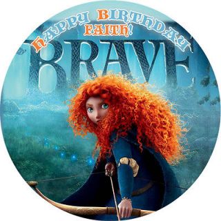 BRAVE Edible Cake Image 7.5 ROUND Frosting Sheet Topper