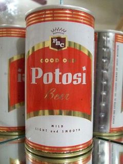 Holiday Bock Beer Can Pull Tab 12oz SS Potosi Wisconsin WOW NICE