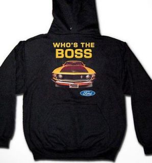 Whos The Boss?  Car Muscle Grease Monkey Ford Mustang 302 Boss   Men