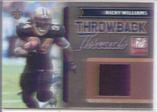 ricky williams game used jersey patch saints texas longhorns #/150