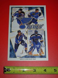 St Louis Blues Team Hockey Mini Display Poster