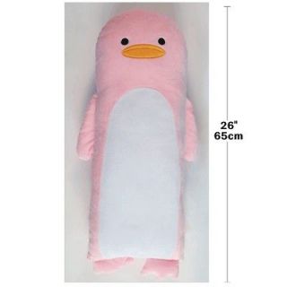 new kawaii pink penguin body pillow plush toy comfort bedding cushion