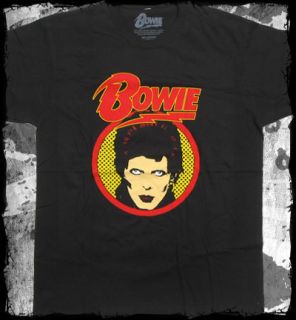 David Bowie   glam shot t shirt   Official   FAST SHIP