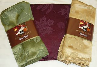 New Home Wear DINNER PARTY BOUNTIFUL Set of 4 Napkins, 3 colors You