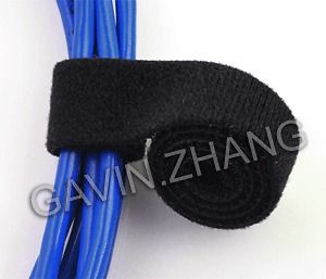 5yards 3/4 inch Velcro Hook Cable Tie Loop Fastening Tape Black G503