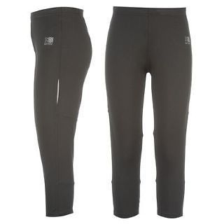 BLACK 3/4 CAPRI PANT BOTTOMS LEGGINGS TIGHTS RUNNING GYM WALKING