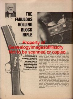 Remington Rolling Block Rifle History And Legend