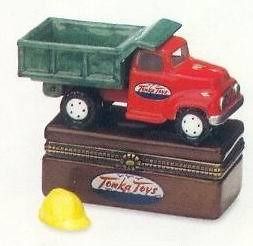 Dump Truck Mighty Mike PHB Porcelain Hinged Box Midwest Cannon Falls