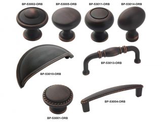 Amerock Oil Rubbed Bronze Rope Cabinet Hardware Drawer Knobs & Pulls