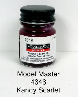 Model Master 4646 Kandy Scarlet GP00364 1/2 oz Acrylic Paint Bottle