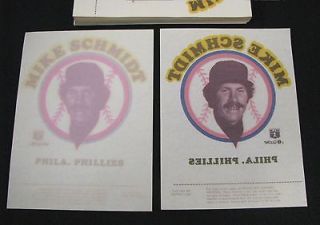 Mike Schmidt Phillies Lot of 100 1976 MR SOFTEE ICE CREAM Transfers
