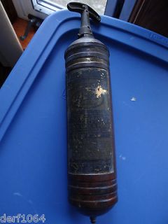 Vintage Pyrene Brass Fire Extinguisher~H eavy Vehicle Type~Empty