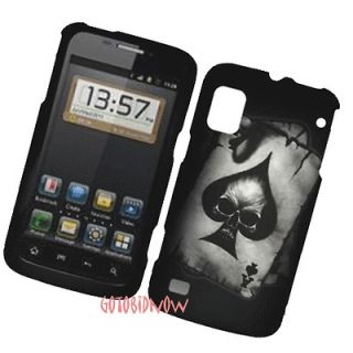 for Boost Mobile ZTE WARP SPADE SKULL Protective Cover Hard Case Phone