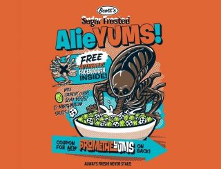 Prometheus Aliens Frosted Breakfast Cereal Box Satire Parody RIPT Lady