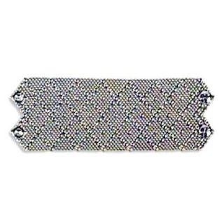 Liquid Metal Extra Wide 2.75 Diamond Pattern Cuff Bracelet B26