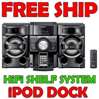 SONY MHC EC69i MINI Hi Fi MUSIC SHELF SYSTEM WITH iPOD DOCK   BLACK