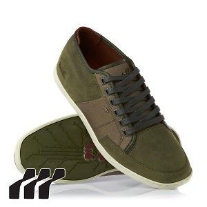 Boxfresh Sparko Combo Mens Trainers Shoes   Forest Green/Cordovan