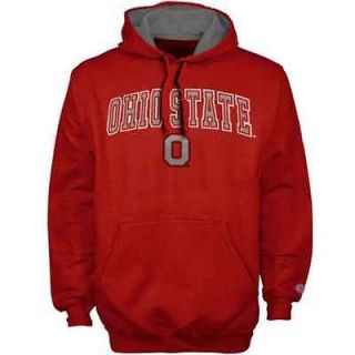 Ohio State Buckeyes Scarlet Logo Shadow Zippit Hoodie Sweatshirt