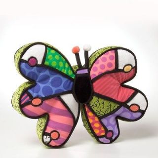 Mini Plush Stuffed Butterfly Pillow by Romero Britto NEW