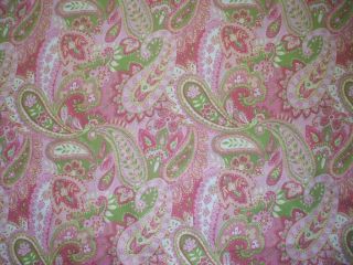 NEW Gypsy Paisley Pink Lime Green Yellow King Comforter Cotton