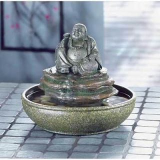 Buddha Statue Waterfall Table Top Indoor Water Fountain Buddah UL Zen