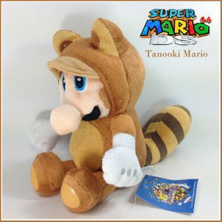Super Mario Bros Plush Tanooki Suit Mario Soft Toy Nintendo Stuffed