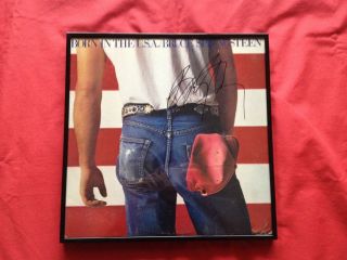 Born In The USA BRUCE SPRINGSTEEN Signed Autographed Framed Album W