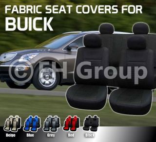 Car Seat Covers for Buick Black Trendy Elegance Cloth Airbag Safe