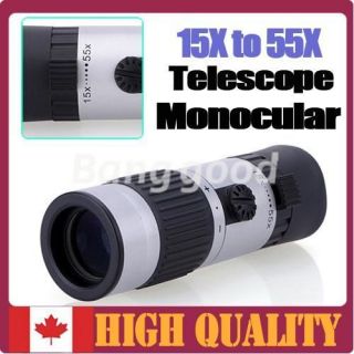 15x－55x Mini Telescope Adjustable Monocular Zoom Pocket Scope Sports
