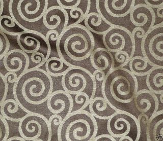 CLARENCE HOUSE Brandt Arabesque Silk Wool Linen Brown