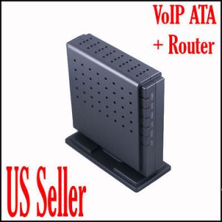 VOIP ATA + Router with PSTN, 2X SIP line, 1 IAX2 AG188N